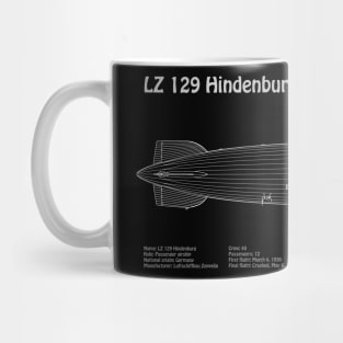 LZ 129 Hindenburg Zeppelin Airship - PDpng Mug